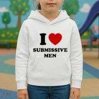 I Love Submissive M.E.N Kids Hoodie thumb 3