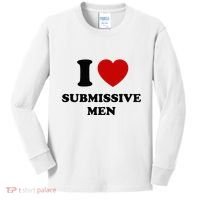 I Love Submissive M.E.N Kids Long Sleeve Shirt thumb 0