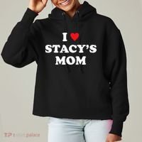 I Love Stacy's Mom Heart Hot Funny Meme Ladies Heavyweight Boxy Pullover Hoodie thumb 0