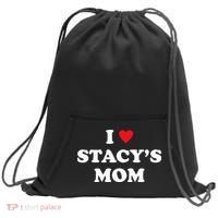 I Love Stacy's Mom Heart Hot Funny Meme Sweatshirt Cinch Pack Bag thumb 0