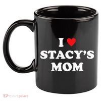 I Love Stacy's Mom Heart Hot Funny Meme 11oz C Handle Ceramic Mug thumb 2