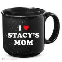 I Love Stacy's Mom Heart Hot Funny Meme 15oz Campfire Ceramic Mug thumb 0