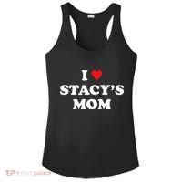 I Love Stacy's Mom Heart Hot Funny Meme Ladies PosiCharge Competitor Racerback Tank thumb 0