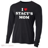 I Love Stacy's Mom Heart Hot Funny Meme Cooling Performance Long Sleeve Crew thumb 0