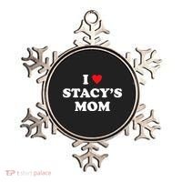 I Love Stacy's Mom Heart Hot Funny Meme Ornament thumb 0