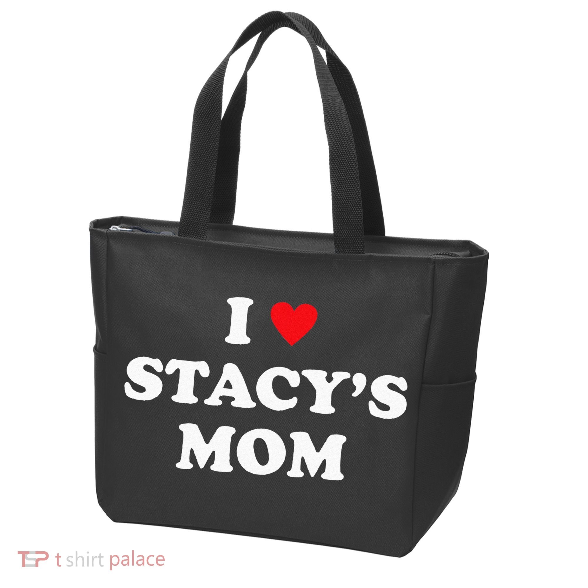 I Love Stacy's Mom Heart Hot Funny Meme Tote Bag