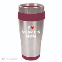 I Love Stacy's Mom Heart Hot Funny Meme 16oz Travel Tumbler thumb 0