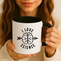 I Love Science Brain Coffee Mug thumb 3