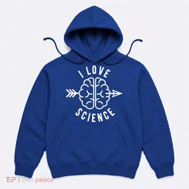 I Love Science Brain Hoodie