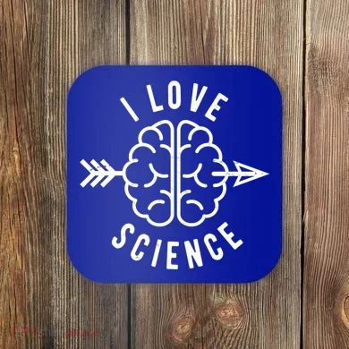 I Love Science Brain Coaster