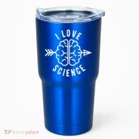 I Love Science Brain Tumbler thumb 0