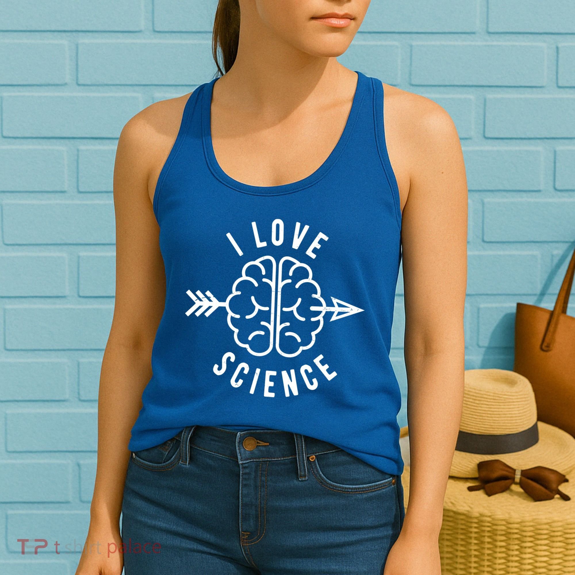 I Love Science Brain Women's Tank Top