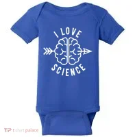 I Love Science Brain Baby Bodysuit thumb 0