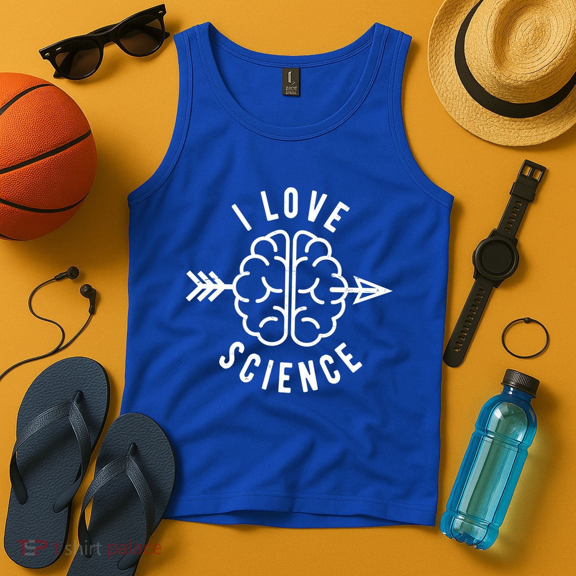 I Love Science Brain Tank Top
