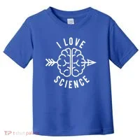 I Love Science Brain Toddler T-Shirt thumb 0