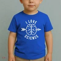 I Love Science Brain Toddler T-Shirt thumb 2