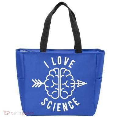 I Love Science Brain Tote Bag