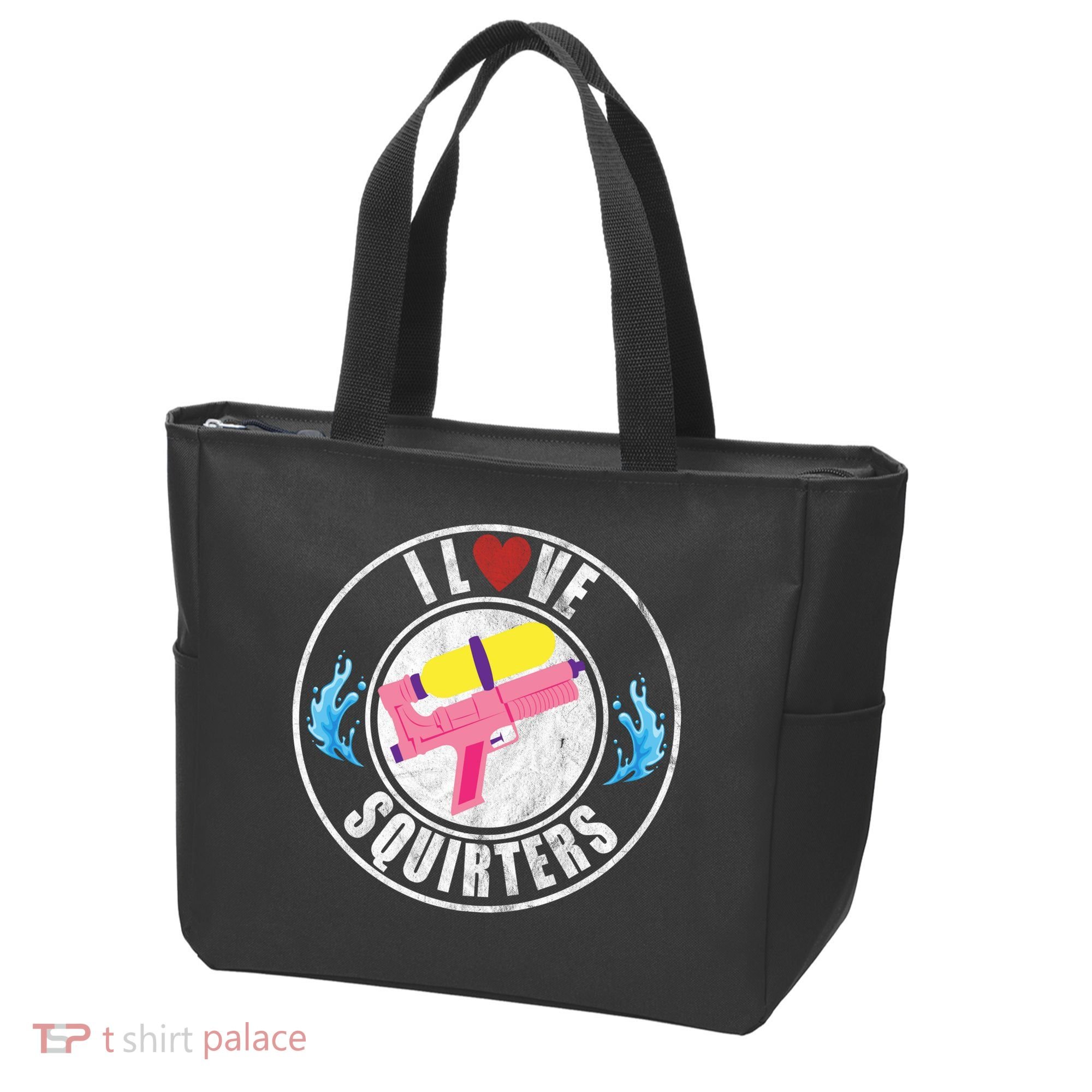 I Love Squirters Funny I Heart Squirters Tote Bag