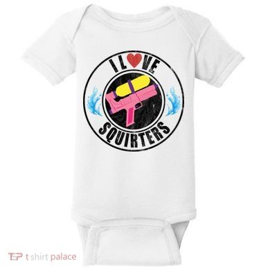 I Love Squirters Funny I Heart Squirters Baby Bodysuit