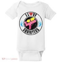 I Love Squirters Funny I Heart Squirters Baby Bodysuit thumb 0