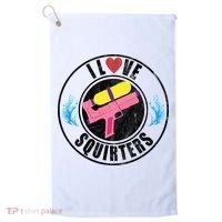 I Love Squirters Funny I Heart Squirters Golf Towel thumb 0