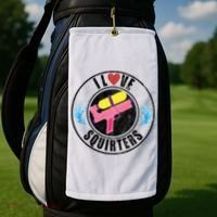 I Love Squirters Funny I Heart Squirters Golf Towel thumb 2
