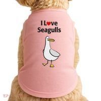 I Love Seagulls Doggie Tank thumb 0