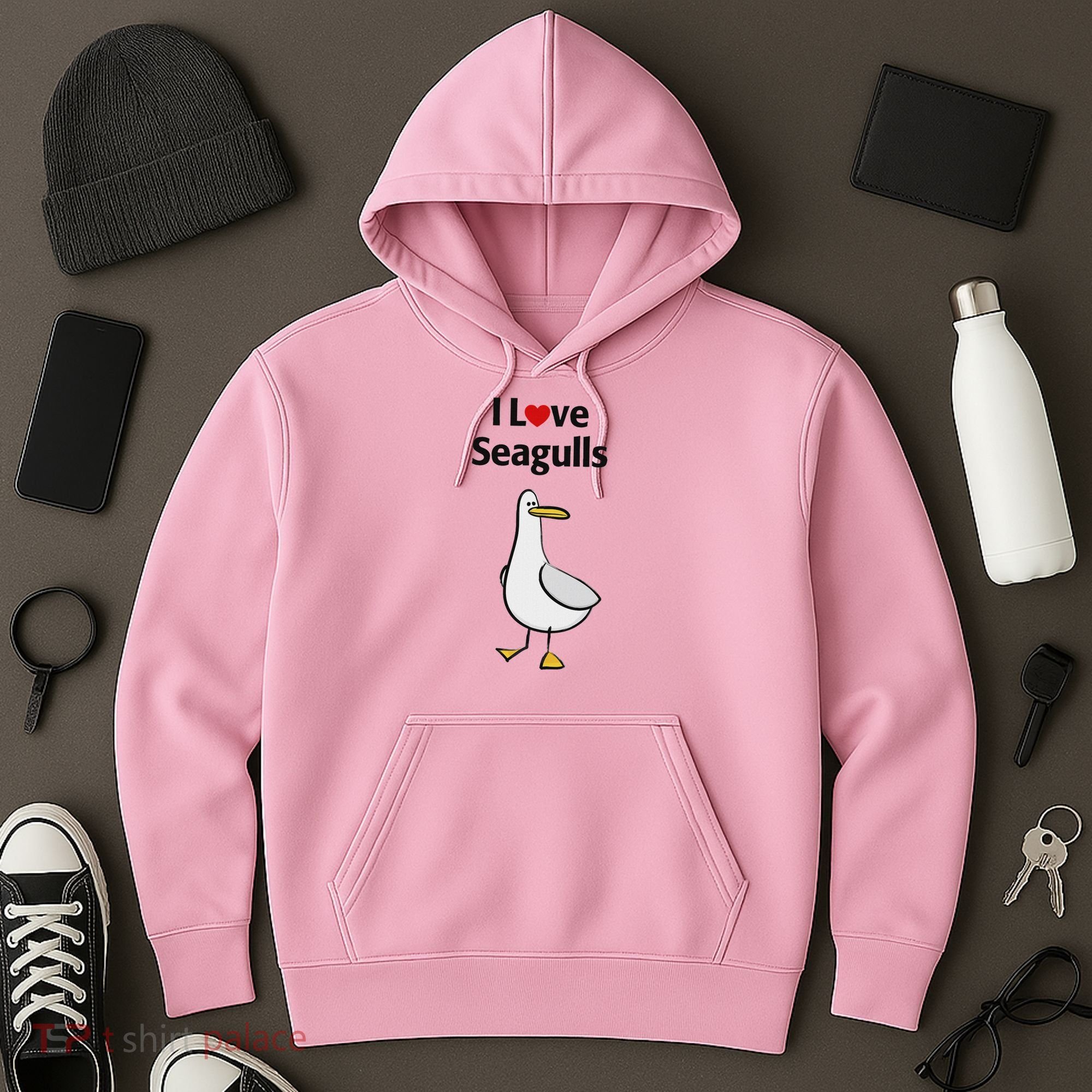 I Love Seagulls Hoodie