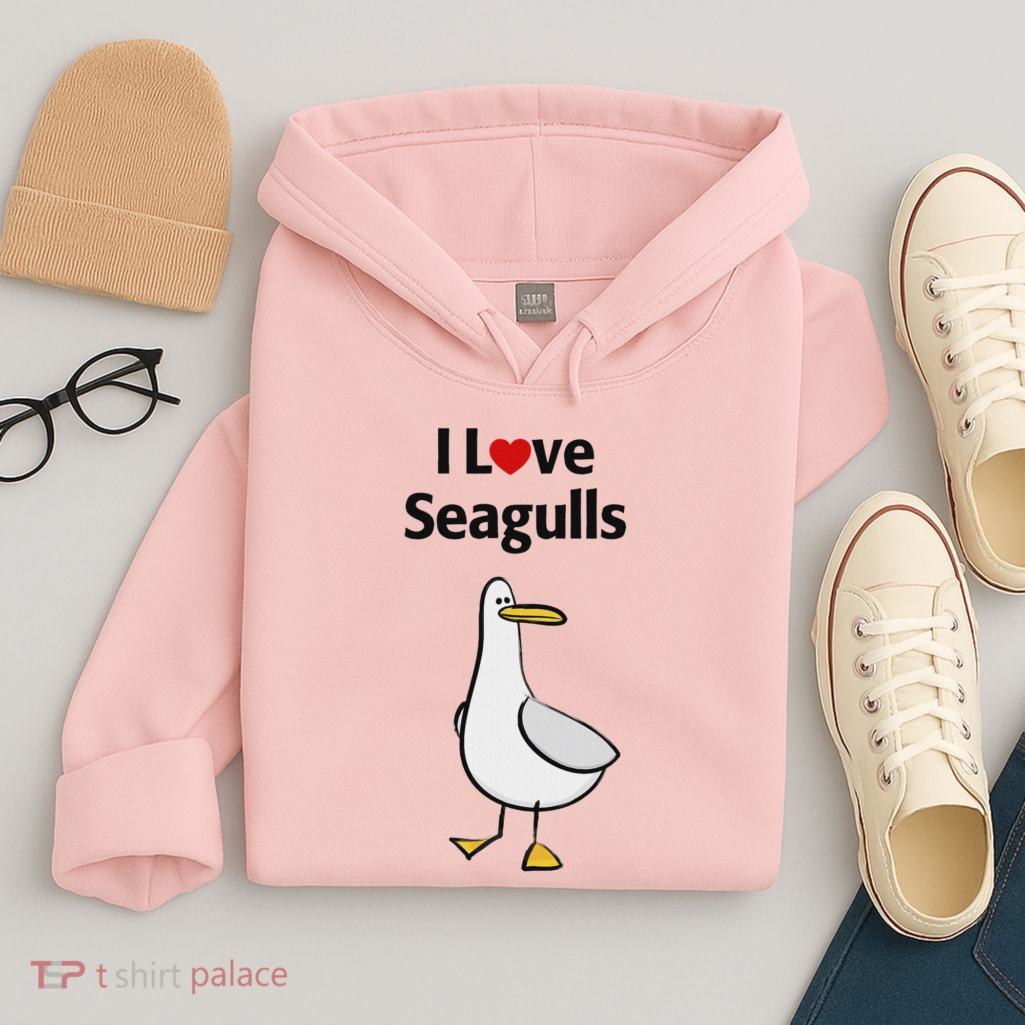 I Love Seagulls Hoodie