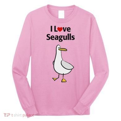 I Love Seagulls Long Sleeve Shirt