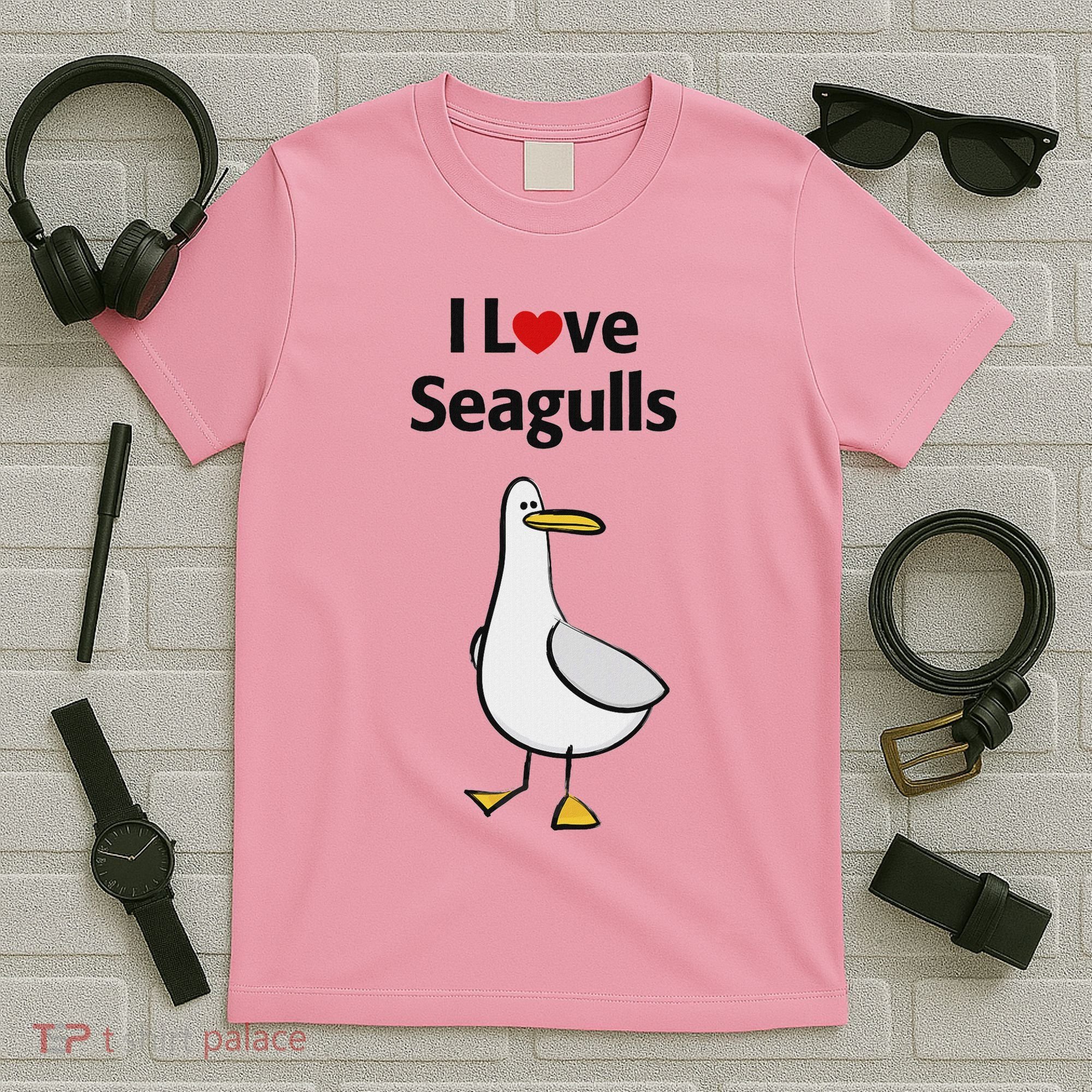 I Love Seagulls T-Shirt
