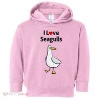 I Love Seagulls Toddler Hoodie thumb 0