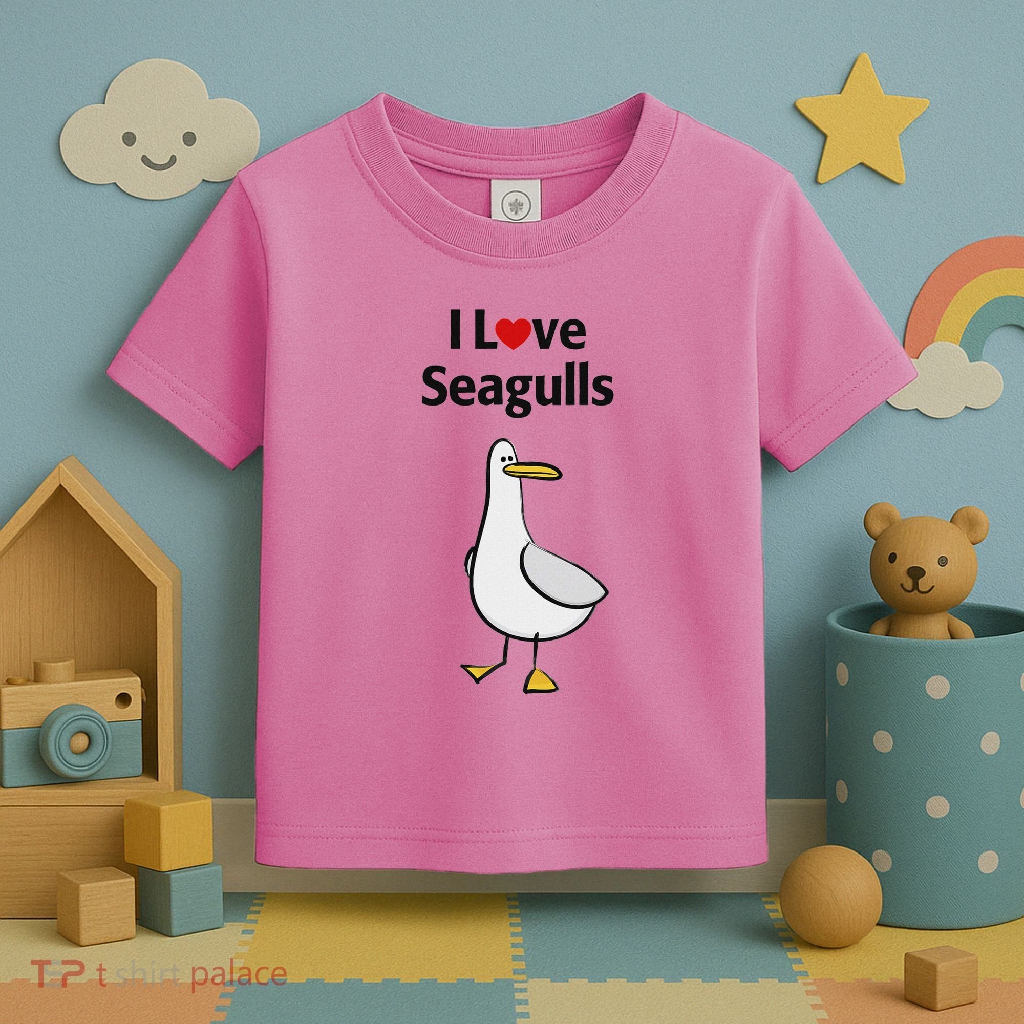 I Love Seagulls Toddler T-Shirt
