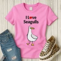 I Love Seagulls Women's T-Shirt thumb 3