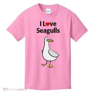 I Love Seagulls Kids T-Shirt