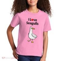 I Love Seagulls Kids T-Shirt thumb 2