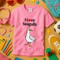 I Love Seagulls Kids T-Shirt thumb 3
