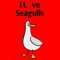 I Love Seagulls Santa Hat thumb 1