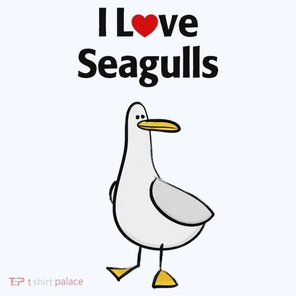 I Love Seagulls Bucket Hat