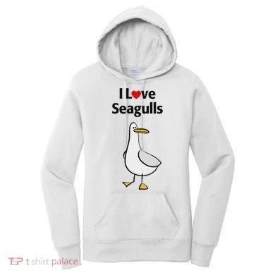 I Love Seagulls Women's Hoodie
