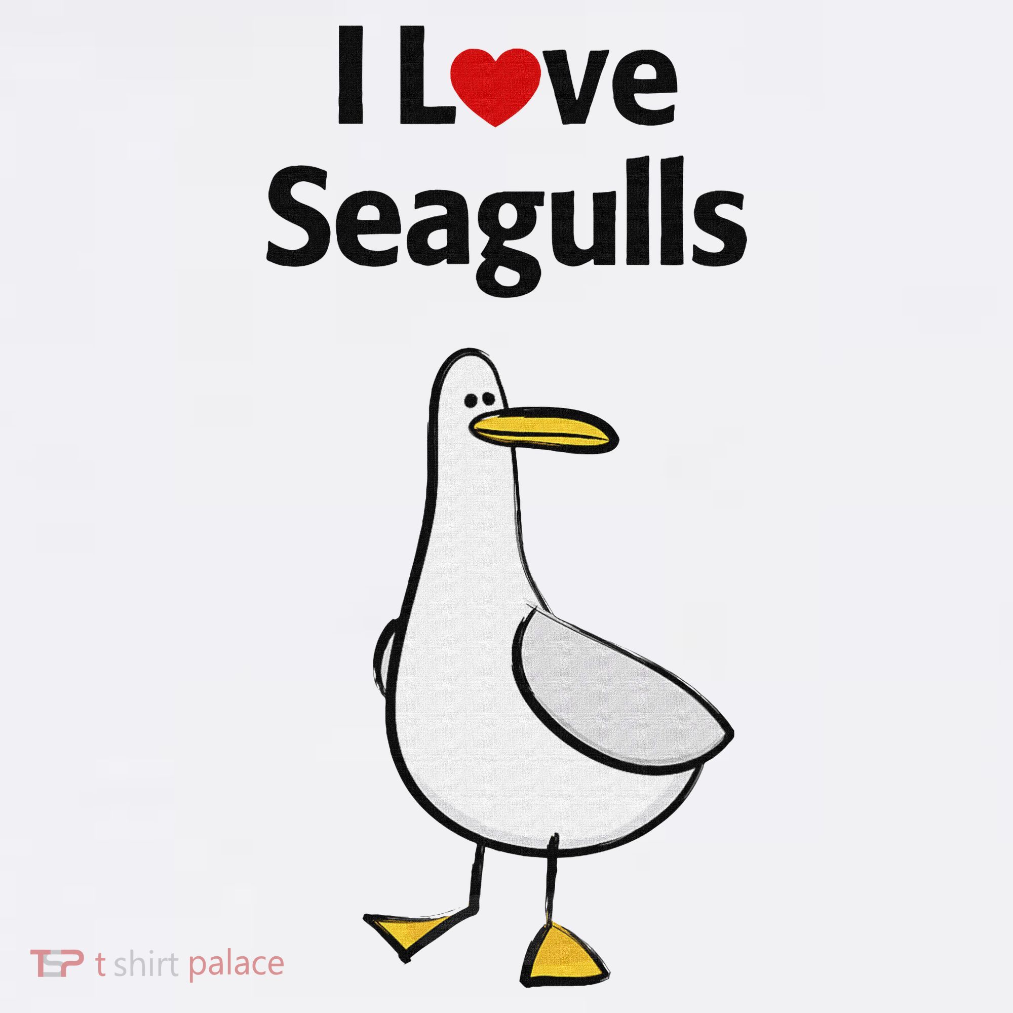 I Love Seagulls Women's Hoodie