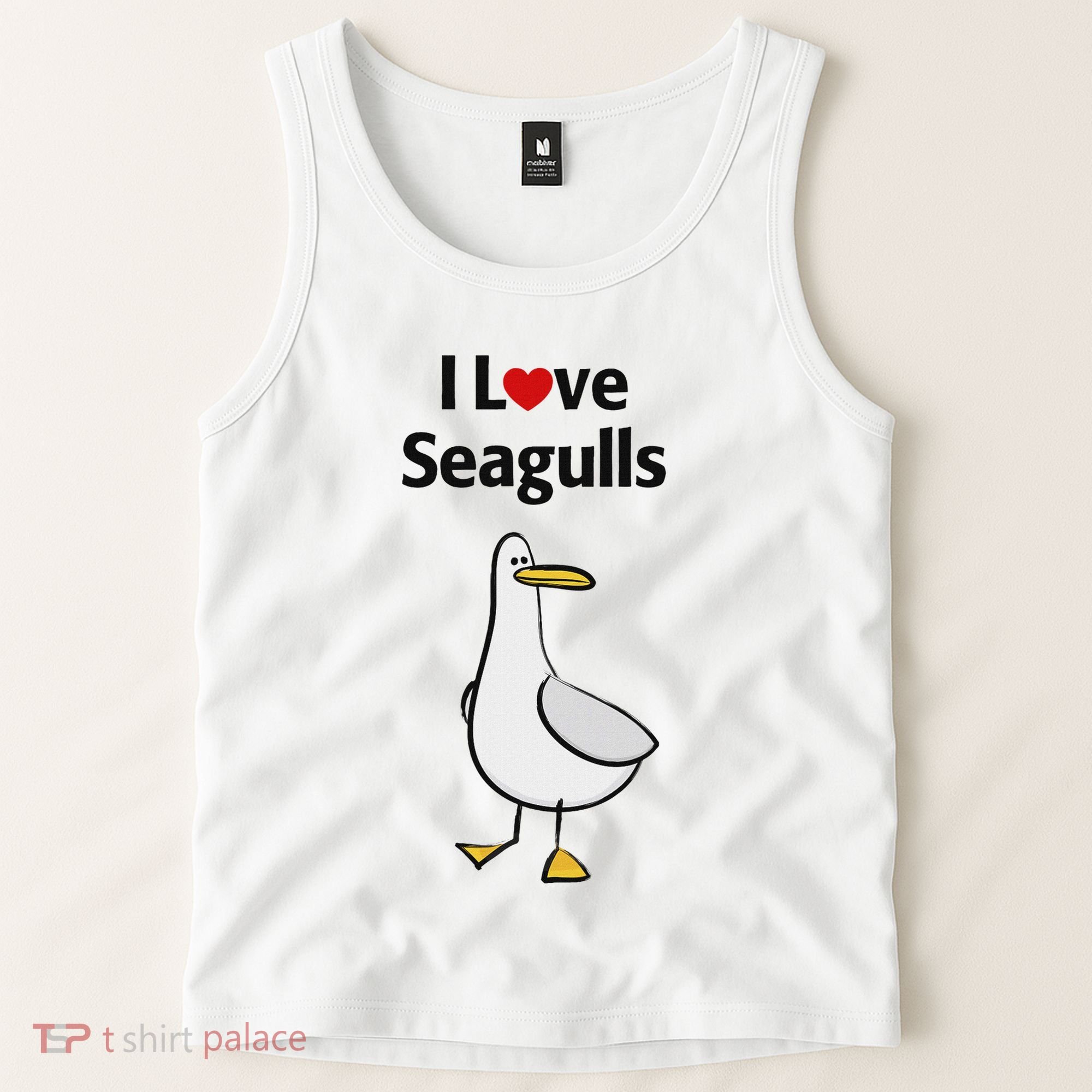 I Love Seagulls Tank Top