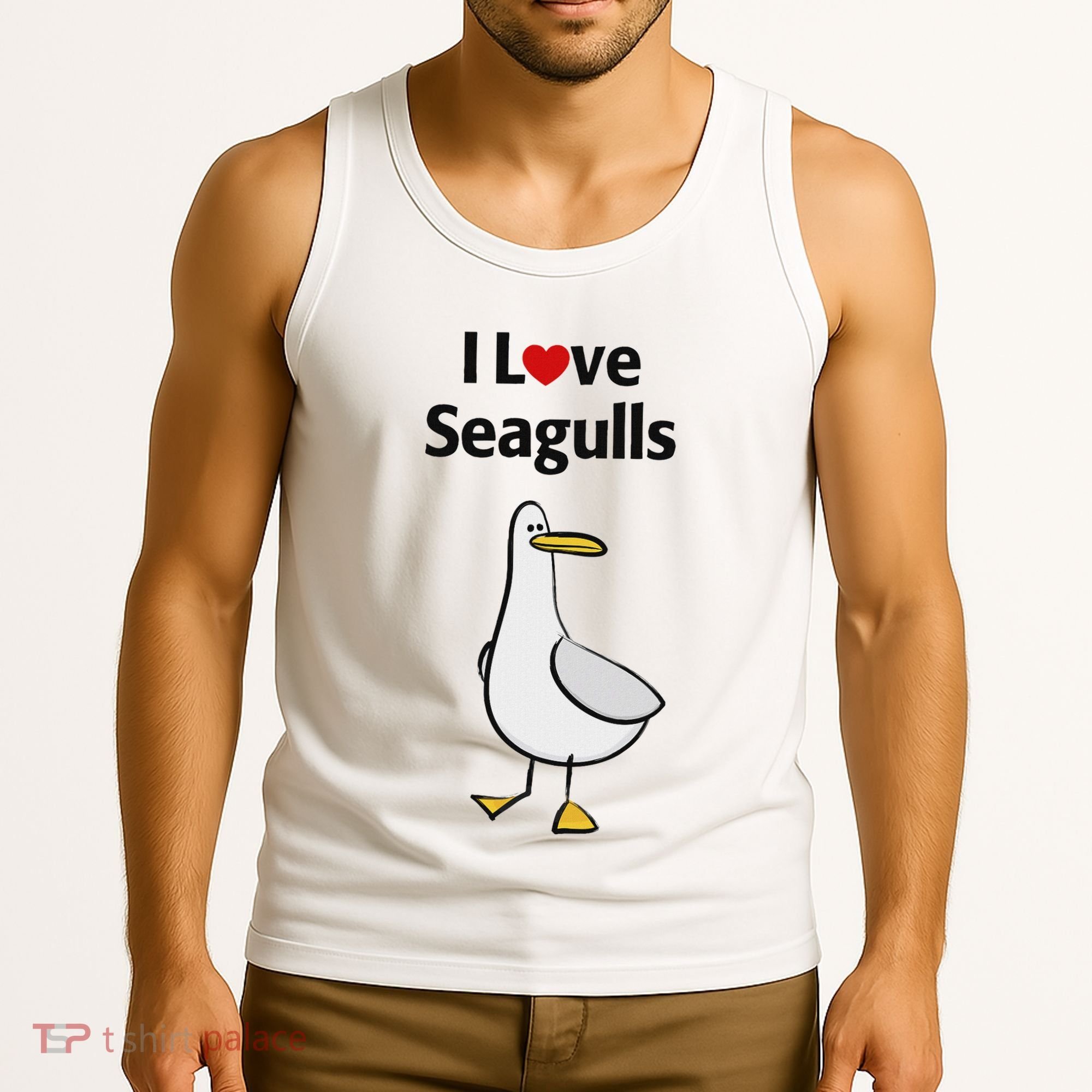 I Love Seagulls Tank Top