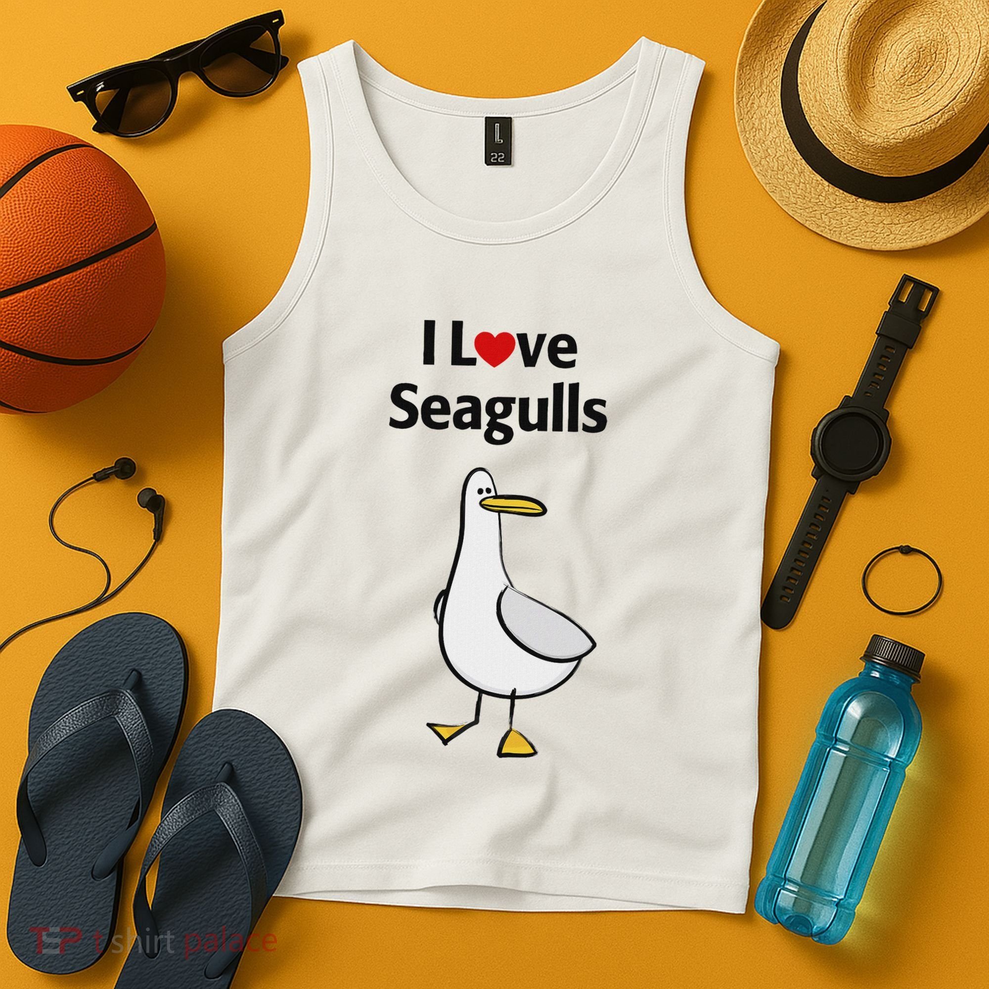 I Love Seagulls Tank Top