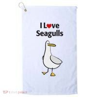 I Love Seagulls Golf Towel thumb 0