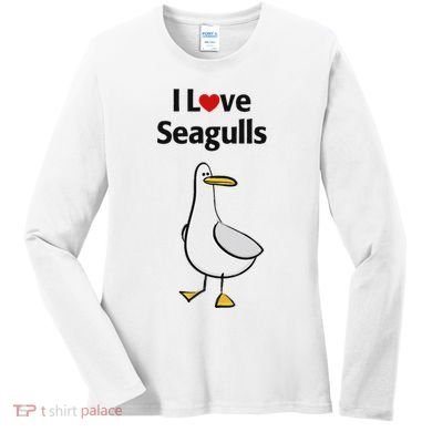 I Love Seagulls Women's Long Sleeve Shirt