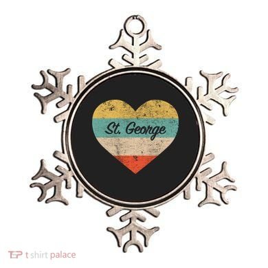 I Love St George Utah Vintage Distressed Retro Great Gift Ornament