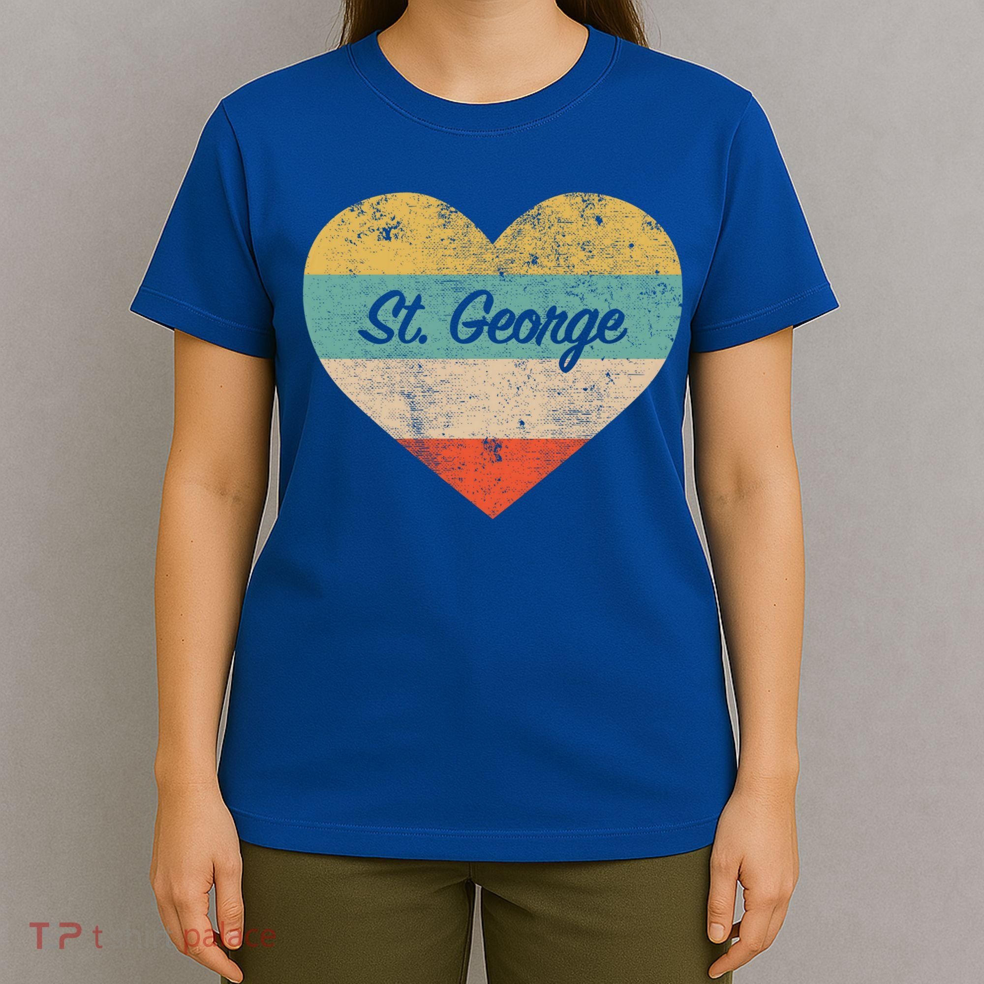 I Love St George Utah Vintage Distressed Retro Great Gift T-Shirt