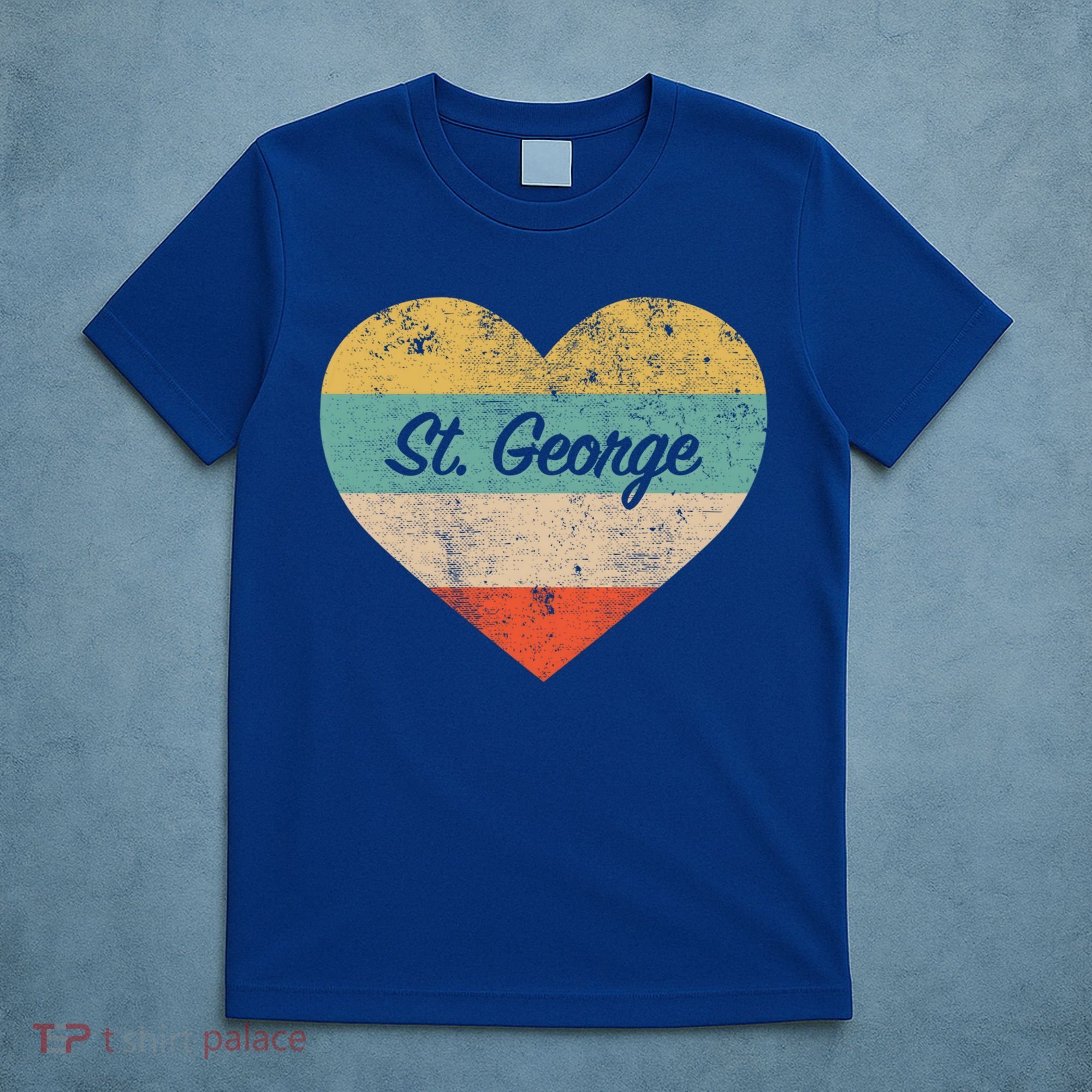 I Love St George Utah Vintage Distressed Retro Great Gift T-Shirt
