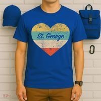 I Love St George Utah Vintage Distressed Retro Great Gift T-Shirt thumb 6